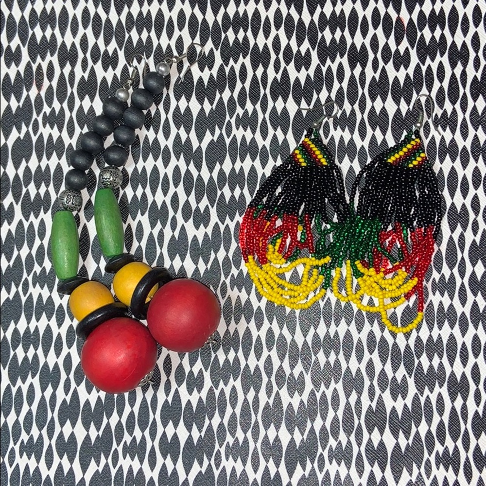 Jamaican color earrings